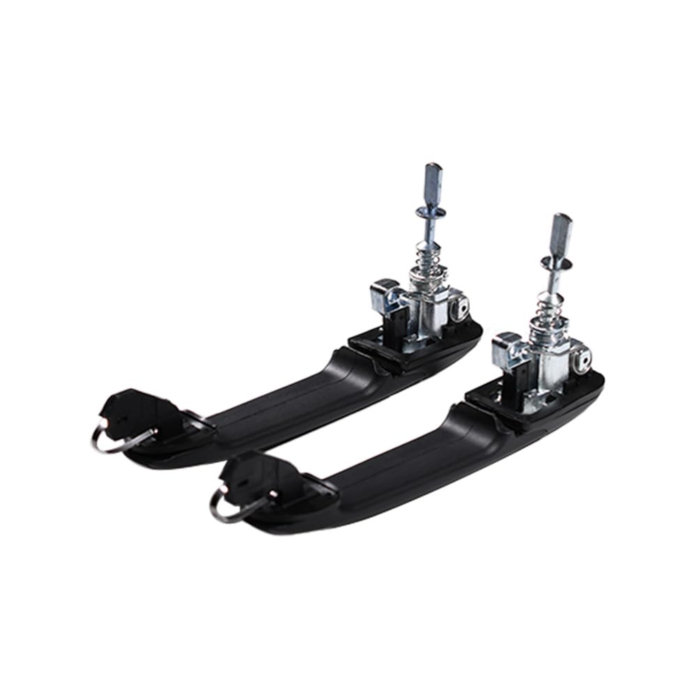 Maniglia per porta esterna per auto con chiave, porta anteriore sinistra e destra, compatibile con VW Sharan Polo 6N0837207C 6N0837207D