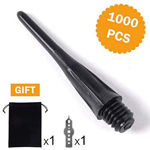 WIN.MAX 1000 Suave Puntas, El Regalo: 1 x Bolsa de Franela + 1 x Kit de Multiherramienta. Plástico Puntas para Diana electrónica, Rosca 2ba.