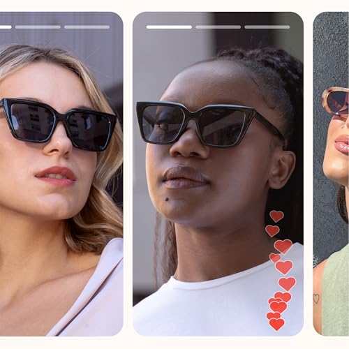 miyya Cat Eye Sunglasses for Women, Trendy Polarized Sunglasses Women, Retro Sun Glasses 2025, UV Protection Shades2