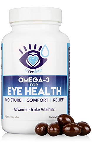 Heyedrate Triglyceride Omega 3 Fish Oil for Eye Health, Provides Comfort for Irritated