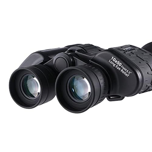 Image of KREVIA 10x50 Field 6.5 Waterproof Binoculars | Telescopic Durbin BAK4 Optical Outdoor (10x50 Waterproof Binoculars-N)