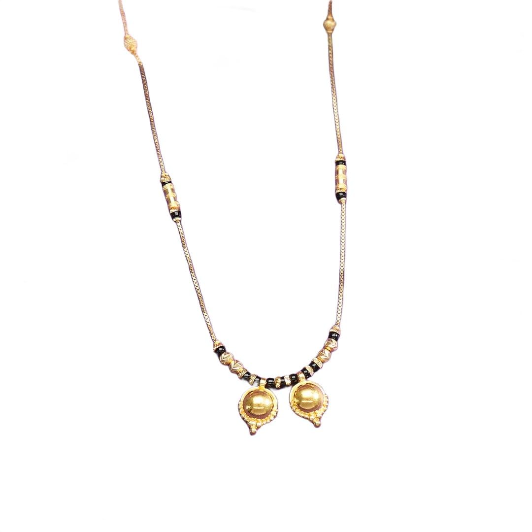p. n. gadgil jewellers PNG Jewellers Circle Grace Gold Watimani Mangalsutra For Women-picture-11