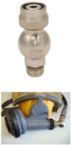 Omni - Manguera giratoria AGA de 2 etapas a manguera estándar de 916"-18