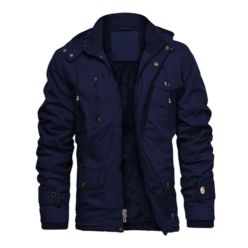 CHEXPEL Winter Thick Polar Fleece Jacket – Navy-02 XL CHEXPEL Winter Thick Polar Fleece Jacket – Navy-02 XL