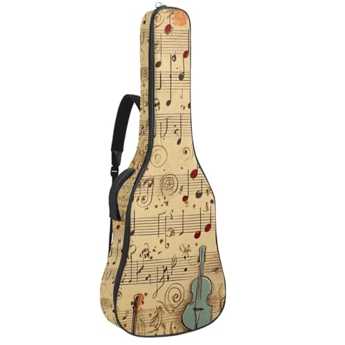 Sac guitare acoustique rétro pour protéger votre instrument des rayures et chocs
