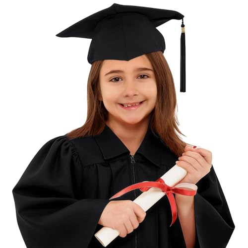 Image of Kindergarten 2025 Graduation Cap and Gown Tassel Sets with Charm 2PCS Graduations Stoles for Kids Grad Party Clothes