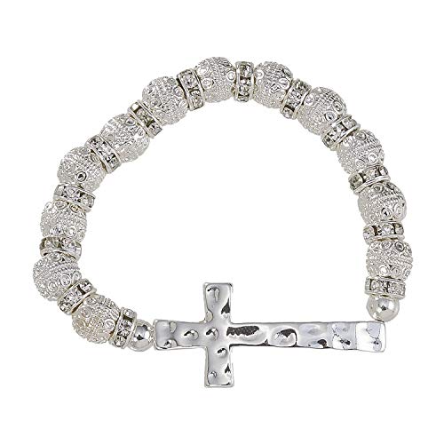Madison Tyler Bracelet Collection Cross Bead Religious Prayer Beads Stretch Bracelet For Women Jewelry cover