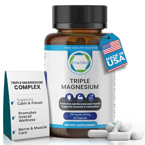 Image of Triple Magnesium Complex 235mg, Muscle Relaxation & Energy Support, 60Count