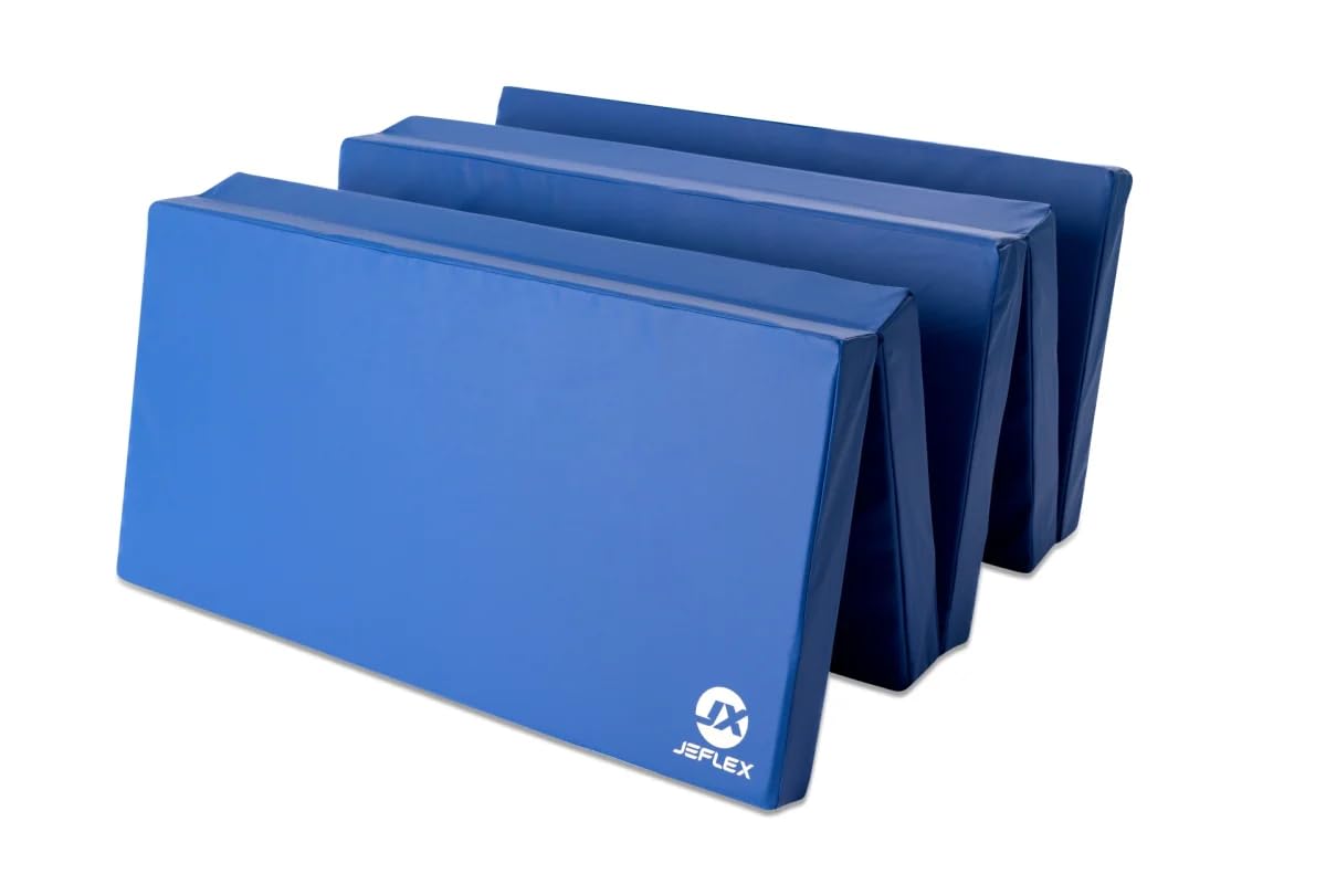 Jeflex - Colchoneta plegable Gimnasia 250 x 100 x 8 cm fabricada en Alemania / Esterilla de gimnasia / Colchoneta multifuncional y yoga / Esterilla de juego para habitación de los niños