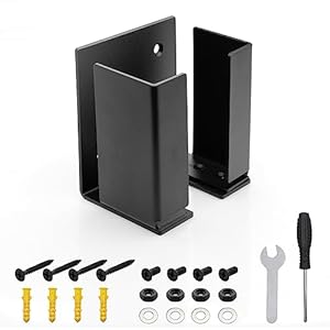 Hikig EV Charger Holder – Universal Metal EV Charging Box Wall Mount Bracket for J1772 EV Mobile Charging Box & Tesla Chargers, Adjustable fits Different Size Electric Car Charger Control Box – Black