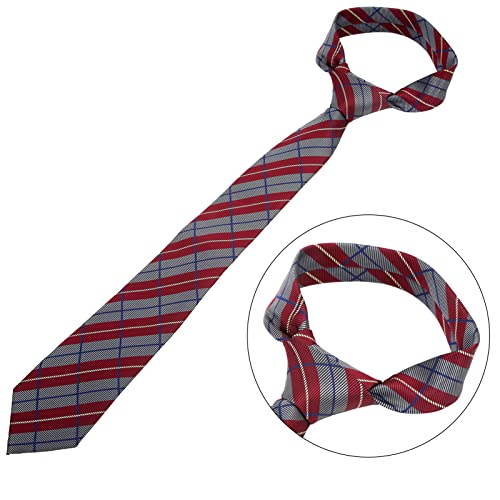 Set de corbatas clásicas para hombre con pañuelo y gemelos miniatura 7