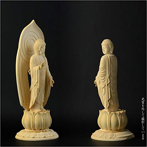 古仏像!!『木造 阿弥陀如来立像』総高27㎝ 像高23㎝ 古仏像!!『木造 阿弥陀如来立像』総高27㎝ 像高23㎝ 木造