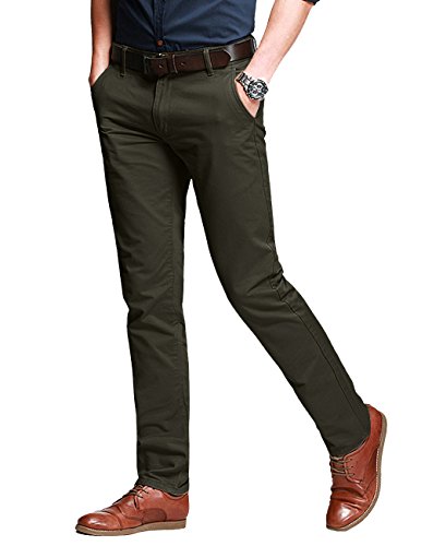 Image of Match Mens Regular-Fit Casual Flat Front Chino Pants