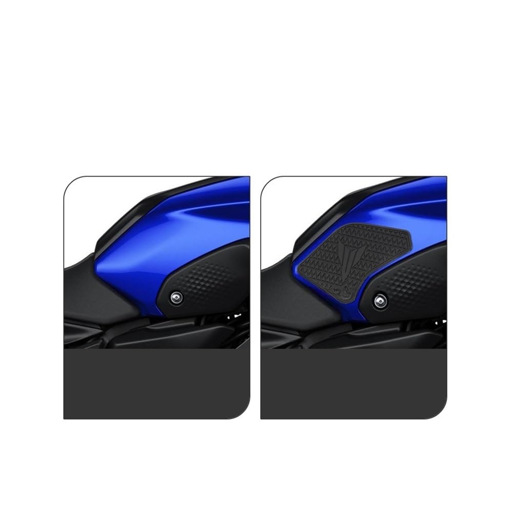 Protection Réservoir Moto Autocollant Yam&aha MT-07 MT07 2018-2023 - Autocollants Latéraux Antidérapants Caoutchouc