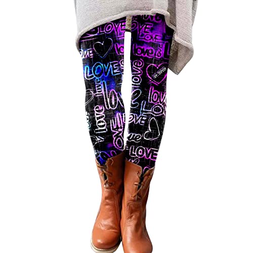 CreoQIJI Black 100 Mujeres Custom Love Printed Pants Custom Leggings para Leggings Running Navidad Santa Fiesta Snowman Leggings Azul Mujer Mochila, H, XXL