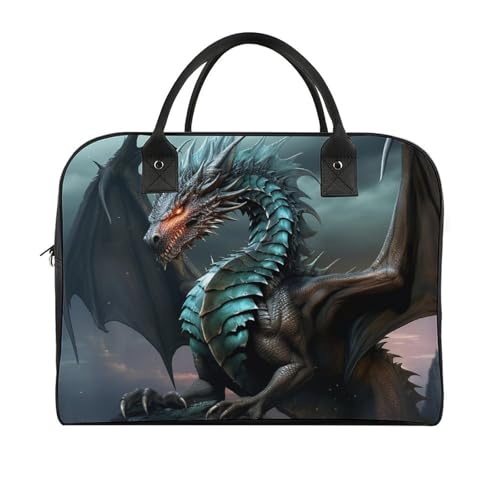 Duffle Bag for Travel Tote Bag Crossbody Bags Cool Dragon Printed Gym Bag Shoulder Bag Travel Handbag for Men Women3