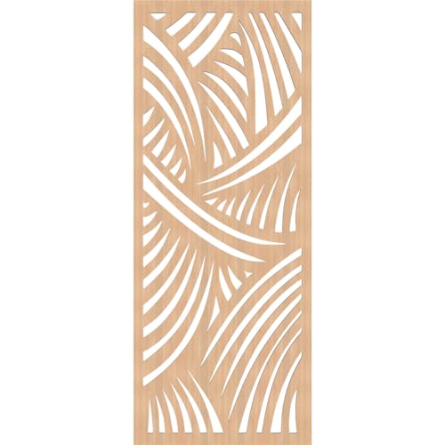 Image of 15 3 /8 inchW x 39 3 /8 inchH x 1 /4 inchT Chester Decorative Fretwork Wood Wall Panels, Hickory