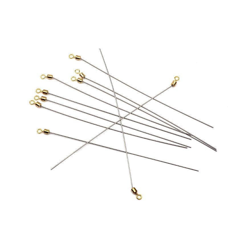 100 piezas de ejes de alambre de acero inoxidable para señuelos miniatura 1