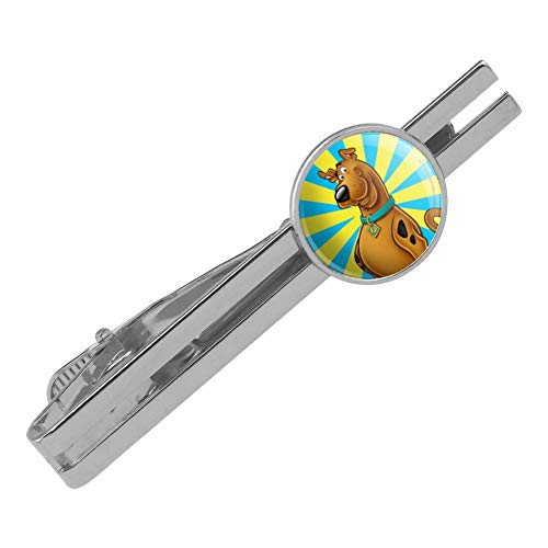 Scooby-Doo Character Round Tie Bar Clip Clasp Tack Silver Color Plated