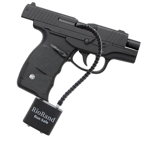 Image of RioRand Keyed Alike Cable Gun Lock 8.5 inch & 15 inch, Safety Lock Compatible with Pistols, Rifles & Shotguns for Home & Firearm Storage