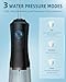 Water Flosser, Water Dental Flosser Pick for Teeth, 300ML IPX7 Waterproof Oral Irrigator, 3 Modes 4 Replaceable Jet Tips, Professional Flossing Cleaning Picks for Home Travel Gums, Braces Care (Black)