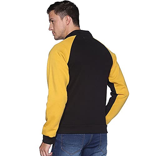 Image of Campus Sutra Men Cotton High Neck Sweatshirt