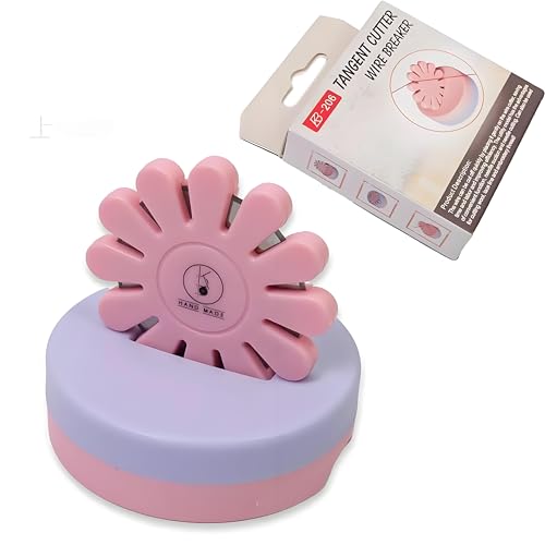Thread Cutter Thread Cutting Tools Quilting Supplies for Sewing Seam Magnetic Pins Holder-Pink(The Blade is not Removable)