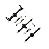 ACHICOO WPL Upgrade Parts Die Casting Gear Front Rear Middle Bridge Axle+Metal Drive Shaft for WPL B14 B16 B24 B36 C14 C24 C34 1/16 2.4G 4WD 6WD Rc Car 6WD