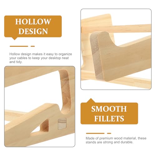 Soporte para portátil en madera sólida PRETYZOOM 10-14.7 pulg miniatura 3