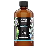 Breathe Blend 100% Pure, Best Therapeutic Grade Essential Oil - 4 Ounce - Peppermint, Rosemary, Lemon, Eucalyptus