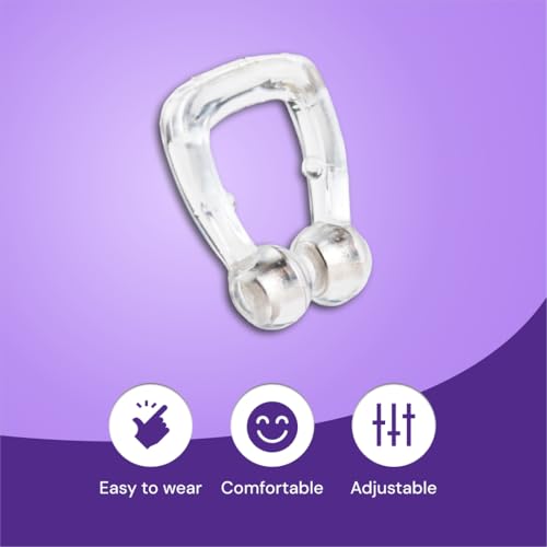 Image of Careforce - The Force Behind Your Health Anti Snoring Nose Clip Silicone Snoring Stopper For Men & Women Magnetic Anti Snoring Devices For Men Unisex Reusable Nose Clip For Snore Free Sleeping 1 Piece