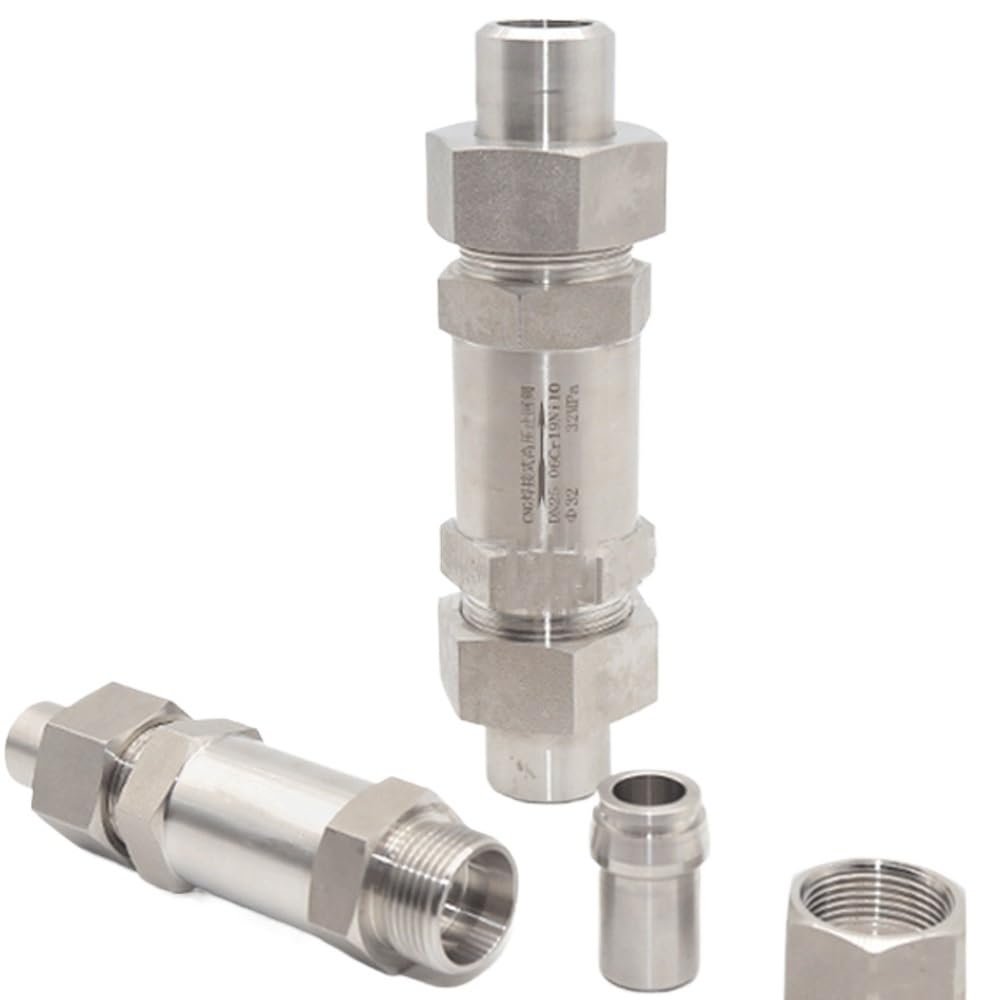 Clapet anti-retour 304 DN10 16mm soudé bout à bout pour haute pression 4500 PSI