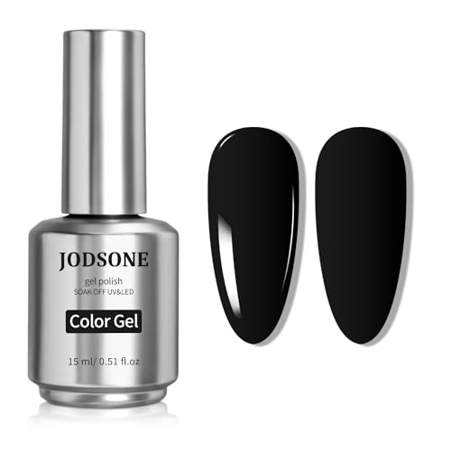 JODSONE Gel Nail Polish 15ml Black Gel Polish Black Gel ...