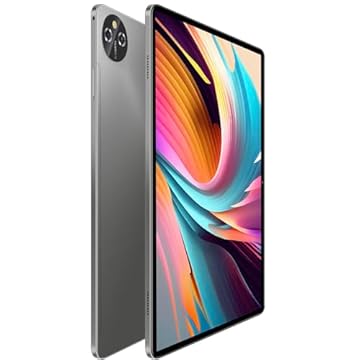 Xixaomiro 10.1'' Tablet Android 13, 12GB RAM 512GB ROM, Dual SIM 19200x1200 Tela WIFI 5G Phone Call Tablet, 16MP 32MP Dual Camera 8800mAh Bateria(Cinza)