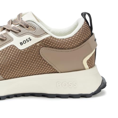 Image of BOSS Men's Big Logo Mesh Mix Lace Up Sneaker