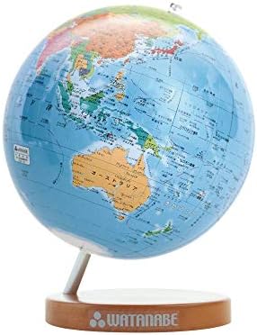 渡辺教具製作所 地球儀 シティーズ 15 WF 木台 1502