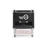 Supply360 AS-IMP1042 - Original, Heavy Duty Commerical Quality Self-Inking Rubber Stamp, Red Ink,...