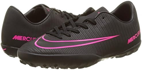Nike Kids MercurialX Vapor XI Turf Black/Black/Pink Blast Shoes - 2.5Y | Image 6