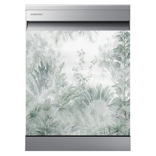 Stickers Lave vaisselle - Forêt tropicale 3617682080403 - Adhésif BRILLANT - 60x60 cm