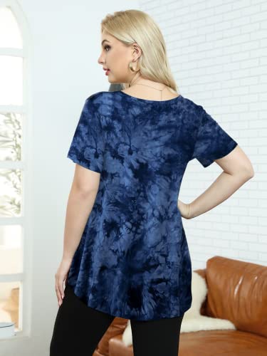 Image of BELAROI Women Plus Size Tops V-Neck Tunics Shirts