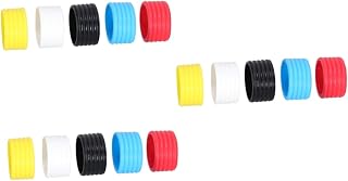 BESPORTBLE 15pcs Tennis Racket Overgrip Holders Elastic Bands for Grip Tape Squash Badminton Pickleball