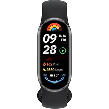 Relógio Mi Band 9 smart-band 9 (GLOBAL) Pulseira, Tela AMOLED 1,62, Relógio inteligente, Fitness, Pulseira Impermeável, NFC, 150 Modos Esportivos (PRETO)
