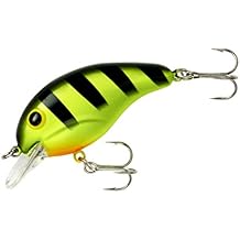 BANDIT LURES Crankbait Series 100 200 & 300 Bass Fishing Lures, Chartreuse Black Stripes, Series 100 Dives to 5 BDT106