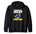 Funny Back To School Kick off preschool Soccer Kids Boys Zip Hoodie