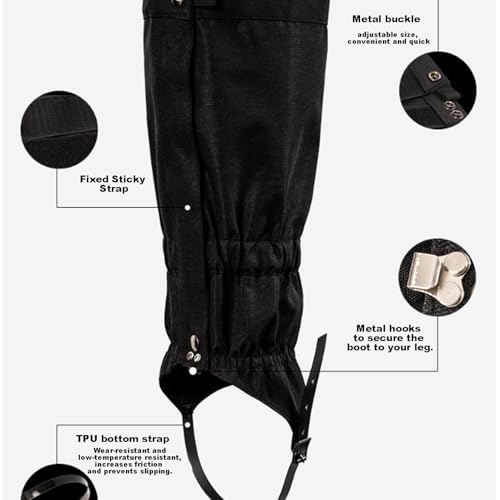 Guêtres de jambe de chaussures de chasse légères pour l'alpinisme