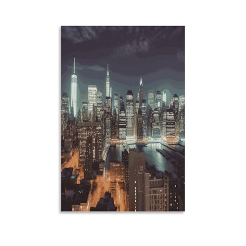 Toile murale New York BVNMT tableau moderne anti-reflet