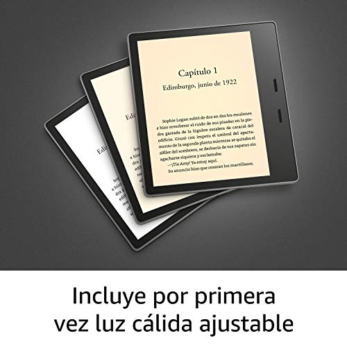 Kindle Oasis, ahora con luz cálida ajustable, resistente al agua, 32 GB, wifi, dorado