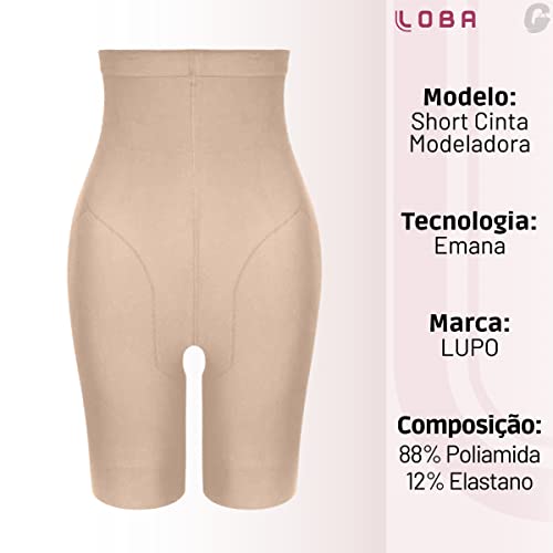 Shorts cinta, Compressão, Lupo ,Feminino, Nude, G
