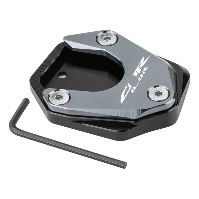 Extension de béquille CBR650R pour stationner sur herbe et bitume chaud sans risque
