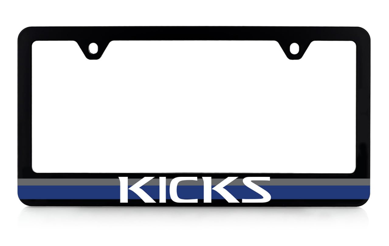 Amazon.com: Nissan Kicks UV Printed Black Plastic License Plate